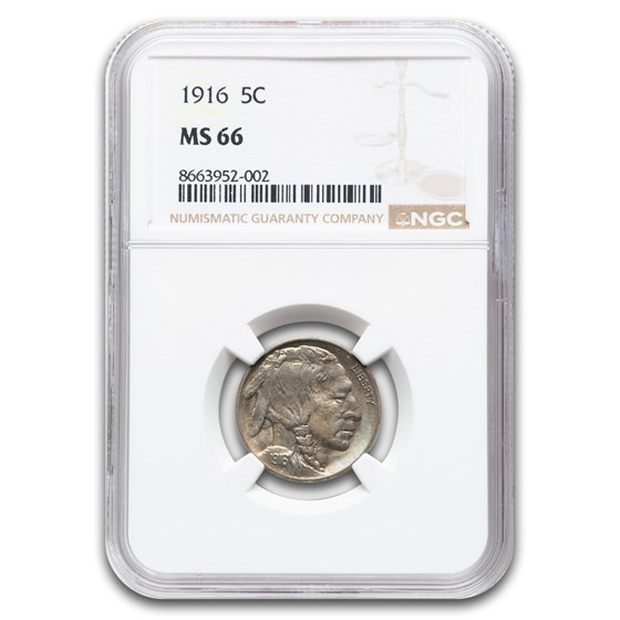 1916 Buffalo Nickel MS-66 NGC