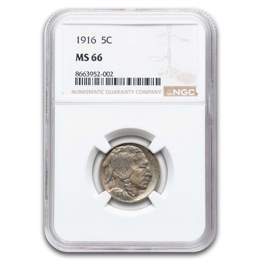1916 Buffalo Nickel MS-66 NGC