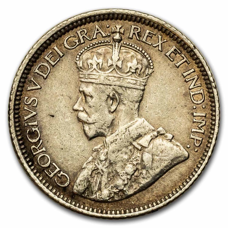 1916 Canada Silver 10 Cents George V AU