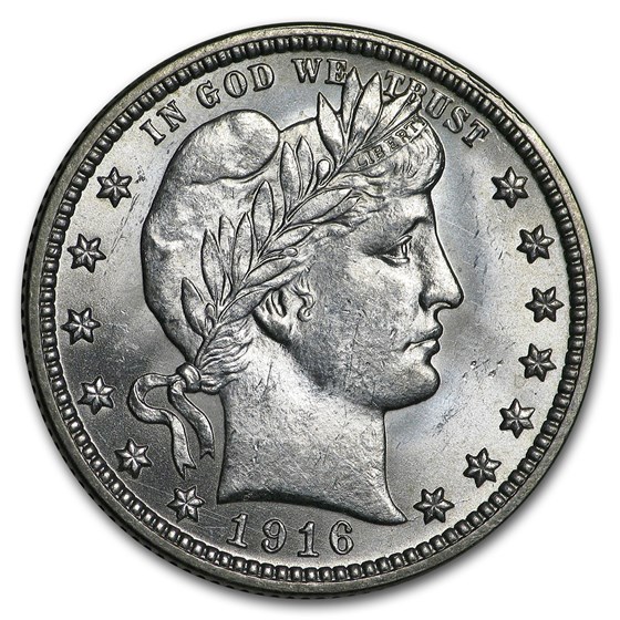1916-D Barber Quarter BU 1916-D Barber Quarter BU