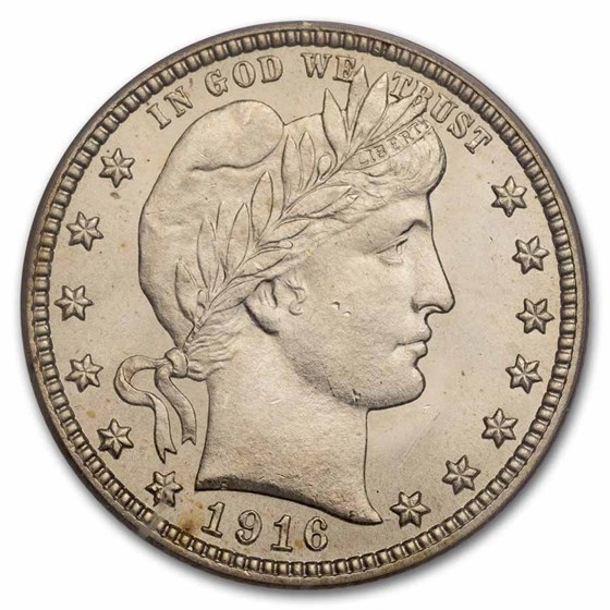 1916-D Barber Quarter MS-64 PCGS 1916-D Barber Quarter MS-64 PCGS