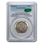 1916-D Barber Quarter MS-65 PCGS (CAC)