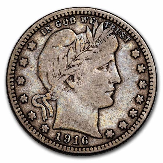 1916-D Barber Quarter VF 1916-D Barber Quarter VF