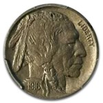 1916-D Buffalo Nickel AU-55 PCGS