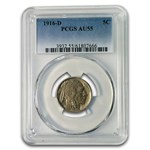 1916-D Buffalo Nickel AU-55 PCGS