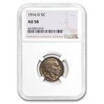 1916-D Buffalo Nickel AU-58 NGC