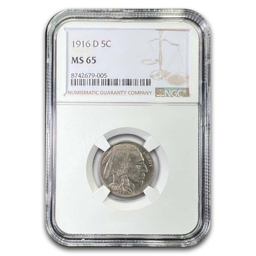 1916-D Buffalo Nickel MS-65 NGC