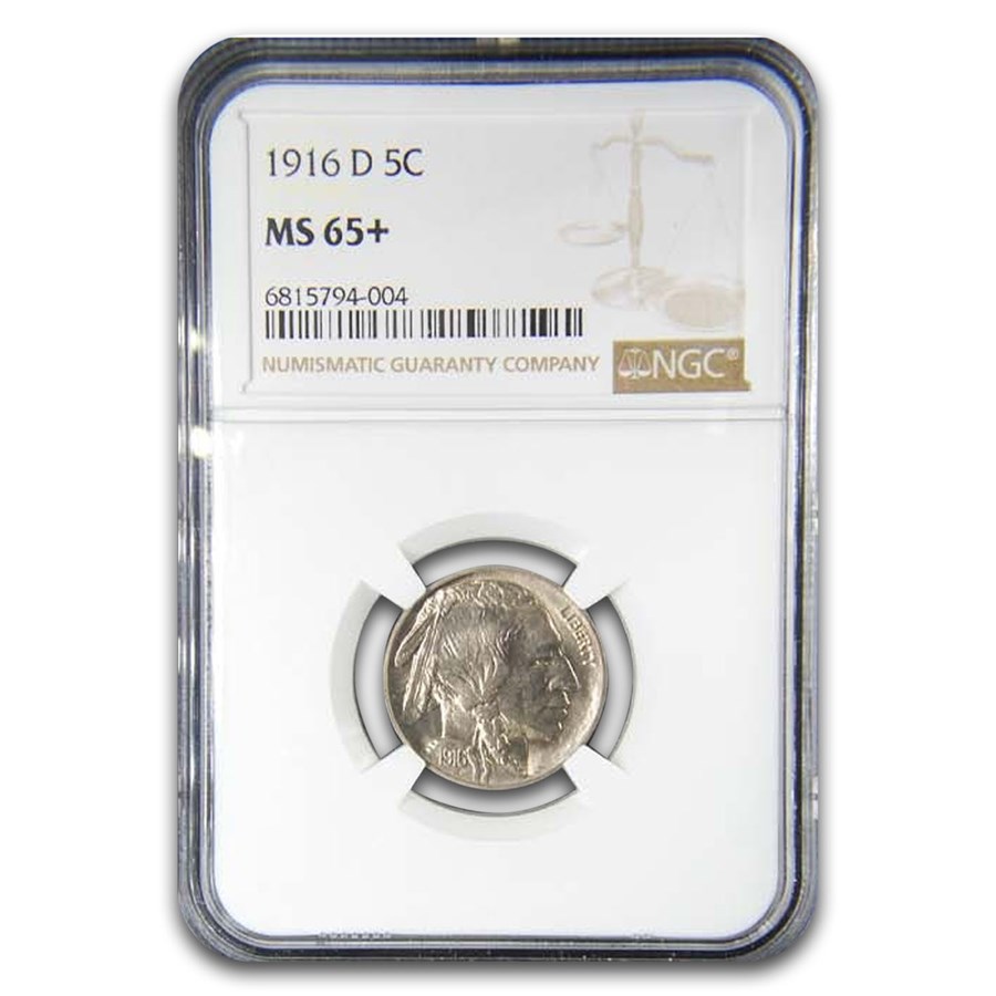 1916-D Buffalo Nickel MS-65+ NGC