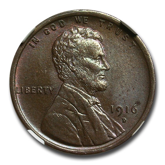 1916-D Lincoln Cent MS-63 NGC (Brown)