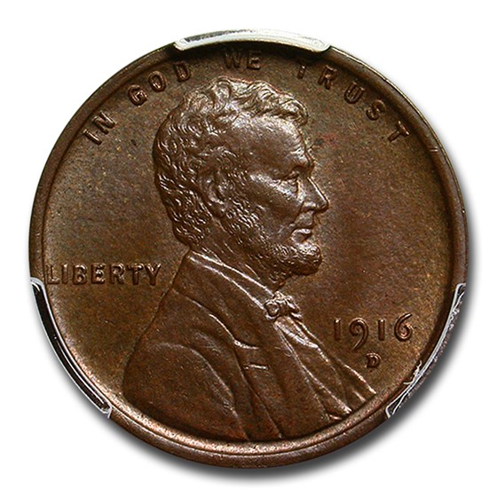 1916-D Lincoln Cent MS-63 PCGS (Brown) 1916-D Lincoln Cent MS-63 PCGS (Brown)