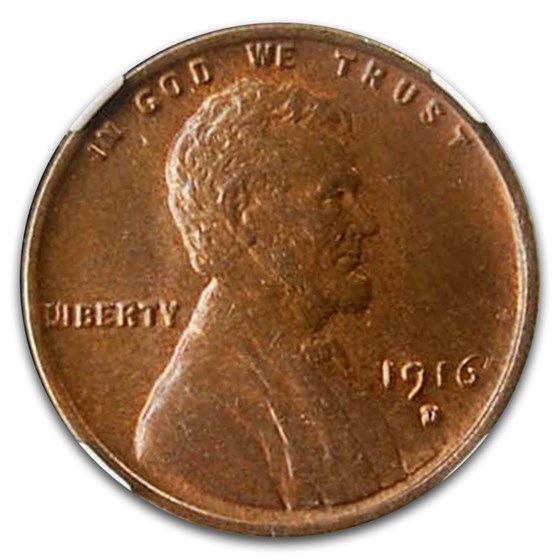 1916-D Lincoln Cent MS-64 NGC (Brown) 1916-D Lincoln Cent MS-64 NGC (Brown)