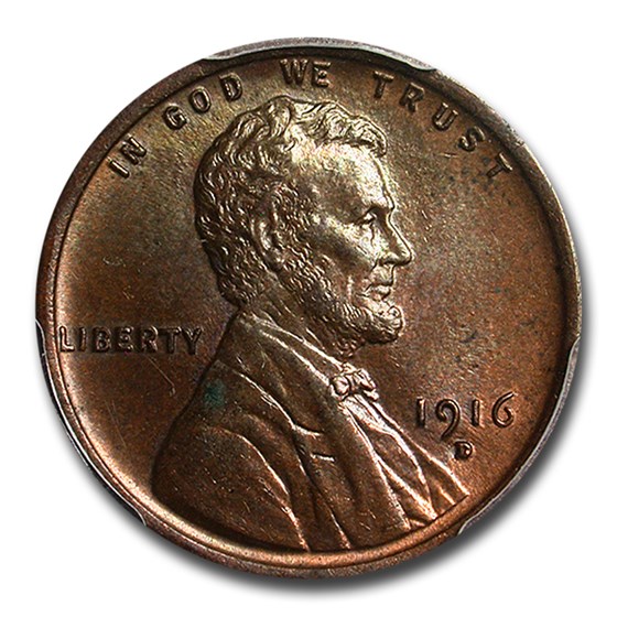 1916-D Lincoln Cent MS-64 PCGS (Brown) 1916-D Lincoln Cent MS-64 PCGS (Brown)