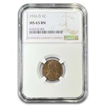 1916-D Lincoln Cent MS-65 NGC (Brown)