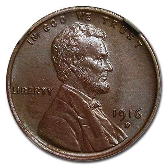 1916-D Lincoln Cent MS-65 NGC (Brown)