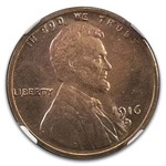 1916-D Lincoln Cent MS-65 NGC (Red)