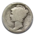 1916-D Mercury Dime AG-3 PCGS CAC