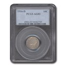 1916-D Mercury Dime AG-3 PCGS