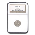 1916-D Mercury Dime AU-55 NGC
