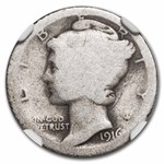1916-D Mercury Dime Fair-2 NGC
