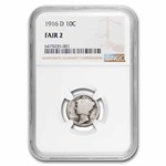 1916-D Mercury Dime Fair-2 NGC