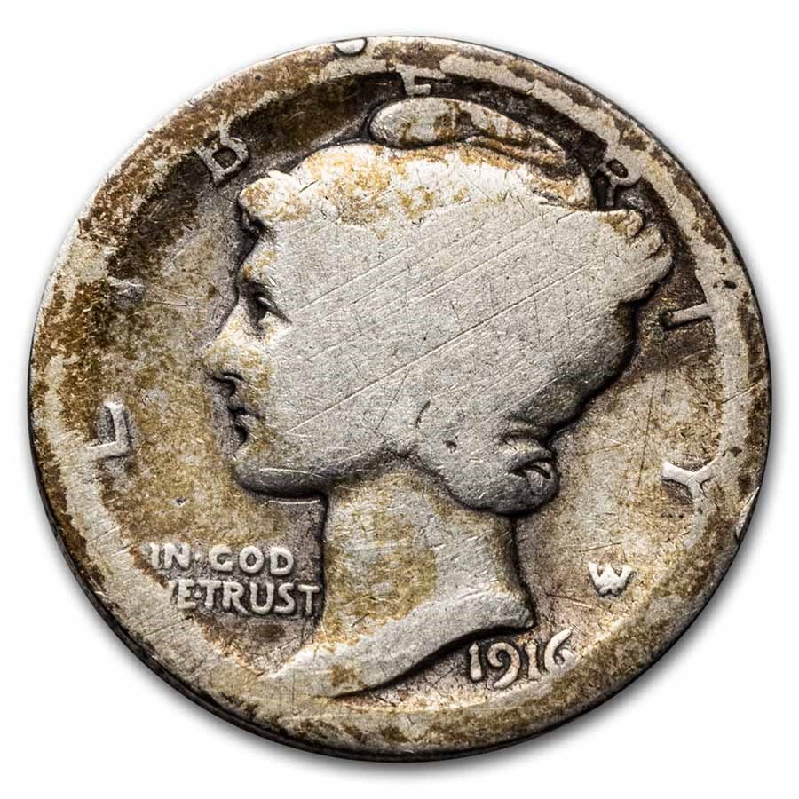 1916-D Mercury Dime Fair
