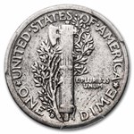 1916-D Mercury Dime Fine-12 PCGS