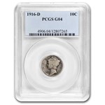 1916-D Mercury Dime Good-4 PCGS