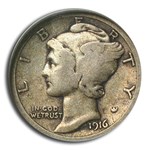 1916-D Mercury Dime VG-10 NGC CAC