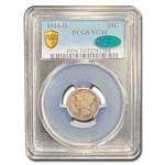 1916-D Mercury Dime VG-10 PCGS CAC
