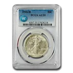 1916-D Walking Liberty Half Dollar AU-55 PCGS