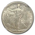1916-D Walking Liberty Half Dollar AU-58 NGC