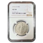 1916-D Walking Liberty Half Dollar AU-58 NGC