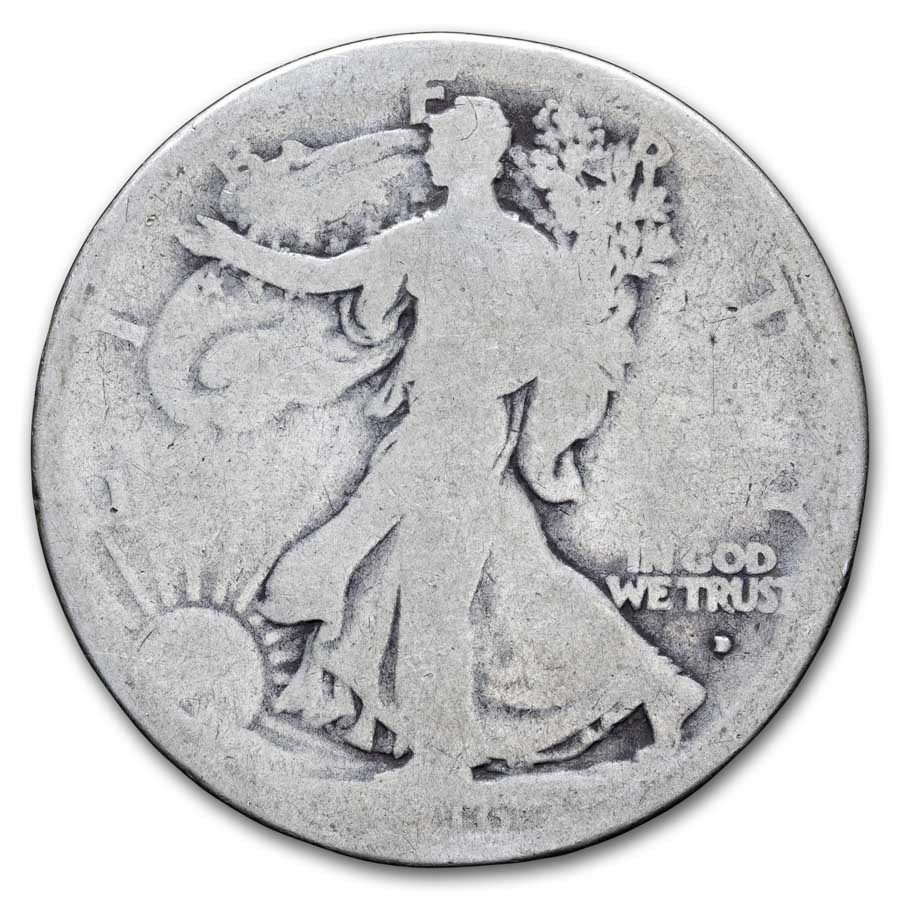 Buy 1916 d walking liberty half dollar fair apmex