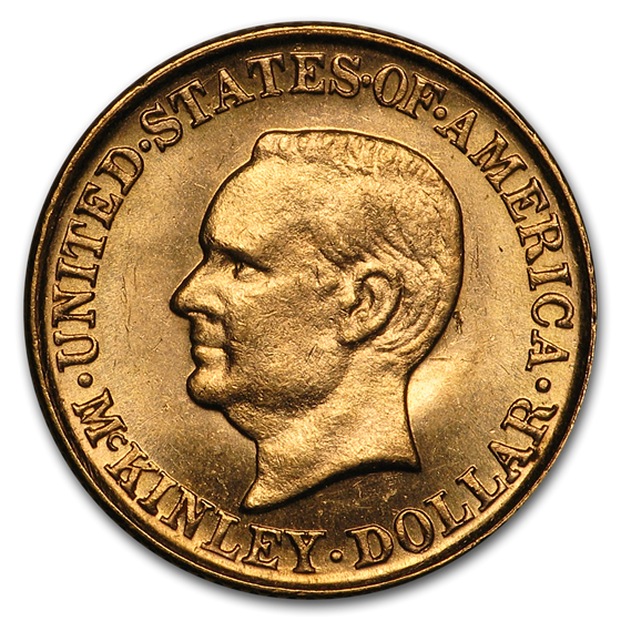 1916 Gold $1.00 McKinley Memorial BU 1916 Gold $1.00 McKinley Memorial BU