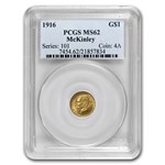 1916 Gold $1.00 McKinley Memorial MS-62 PCGS