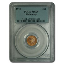 1916 Gold $1.00 McKinley MS-65 PCGS