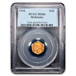 1916 Gold $1.00 McKinley MS-66 PCGS