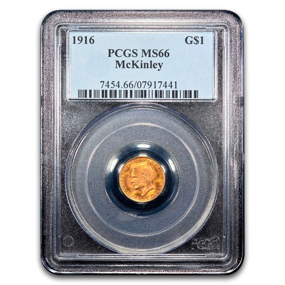 1916 Gold $1.00 McKinley MS-66 PCGS