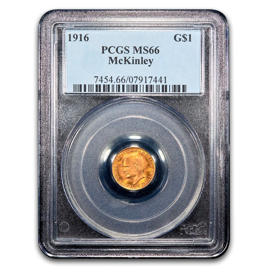 1916 Gold $1.00 McKinley MS-66 PCGS