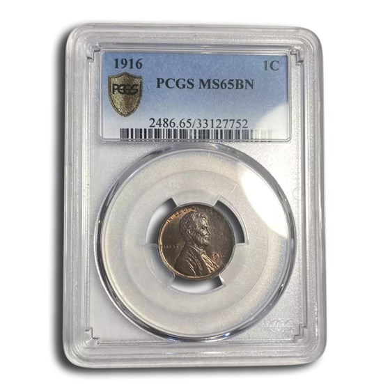 1916 Lincoln Cent MS-65 PCGS (Brown) 1916 Lincoln Cent MS-65 PCGS (Brown)