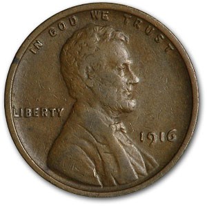 1916 Lincoln Cent VF 1916 Lincoln Cent VF