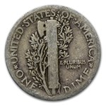 1916 Mercury Dime 50-Coin Roll Avg Circ