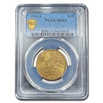 1916-S $10 Indian Gold Eagle MS-61 PCGS