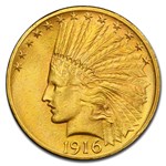 1916-S $10 Indian Gold Eagle MS-62 PCGS