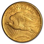1916-S $20 St Gaudens Gold Double Eagle AU
