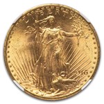 1916-S $20 St Gaudens Gold Double Eagle MS-65 NGC