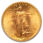 1916-S $20 St Gaudens Gold Double Eagle MS-66 PCGS