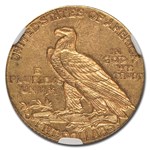 1916-S $5 Indian Gold Half Eagle AU-58 NGC