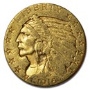1916-S $5 Indian Gold Half Eagle AU