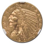 1916-S $5 Indian Gold Half Eagle MS-61 NGC